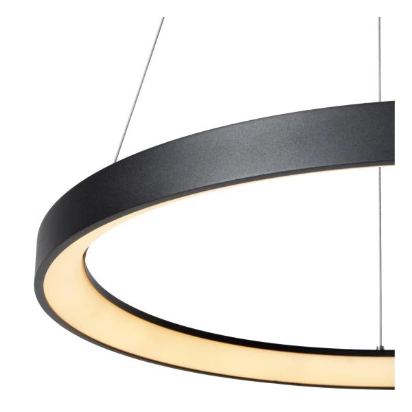 Lucide VIDAL - Pendelleuchten - Ø 58 cm - LED Dim. - 1x48W 2700K - Schwarz - detail 1